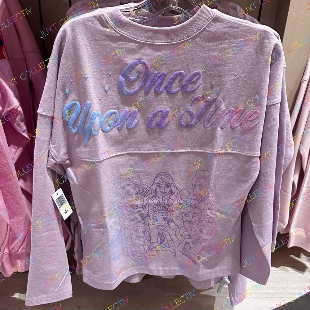 NWT Disneyland Disney Princess Lavender Pink Kids Spirit Jersey